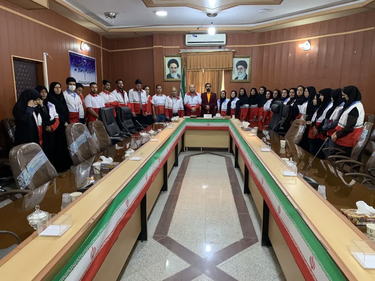 دیدار رئیس، کارکنان، امدادگران و جوانان جمعیت هلال احمر شهرستان دالاهو با مسعود محنتی، فرماندار شهرستان دالاهو